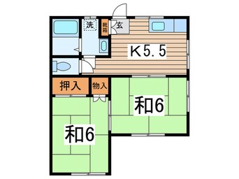 間取図 コ－ポ飯高Ｂ