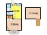 モンシャト－ 1DKの間取り