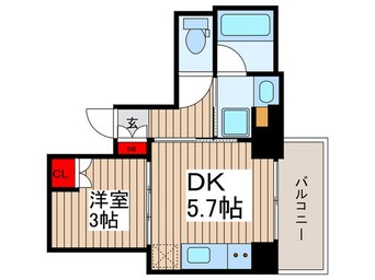 間取図 ﾌﾟﾗｳﾄﾞﾌﾗｯﾄ墨田曳舟ﾃﾞｨｱｰｼﾞｭ