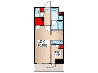 間取図 ﾌﾟﾗｳﾄﾞﾌﾗｯﾄ墨田曳舟ﾃﾞｨｱｰｼﾞｭ