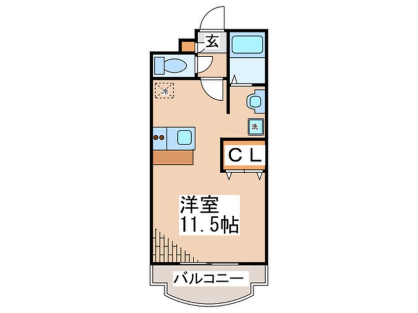 間取図 ブルックスエトワ－ル