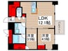 リビオメゾン新大橋 2LDKの間取り