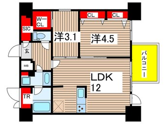 間取図 リビオメゾン新大橋