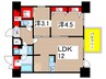 リビオメゾン新大橋 2LDKの間取り