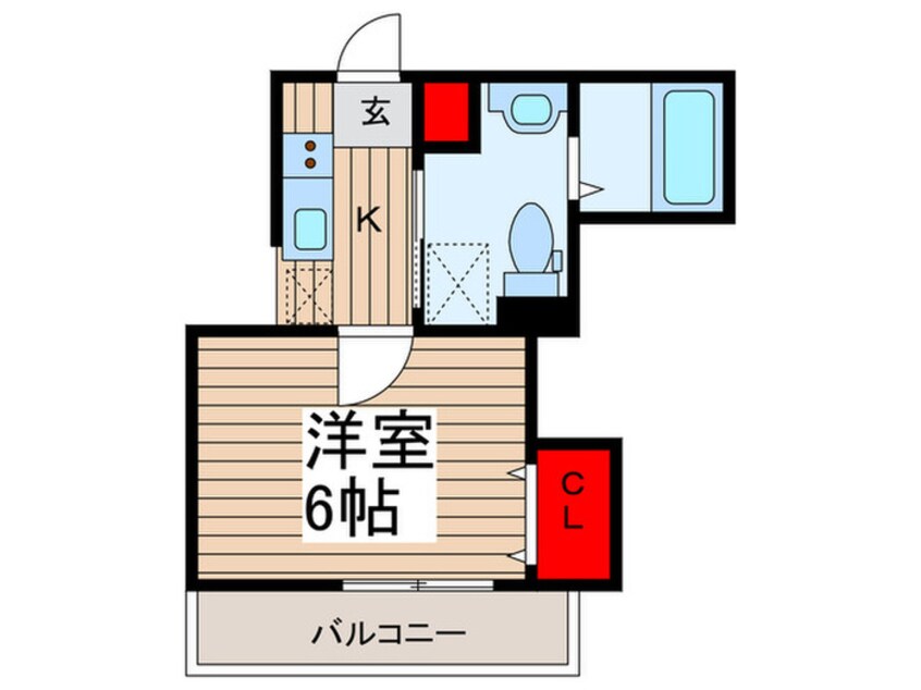 間取図 ウエストガ－デン越谷袋山