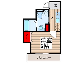 間取図 ウエストガ－デン越谷袋山