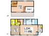 港南台９丁目戸建 2LDKの間取り