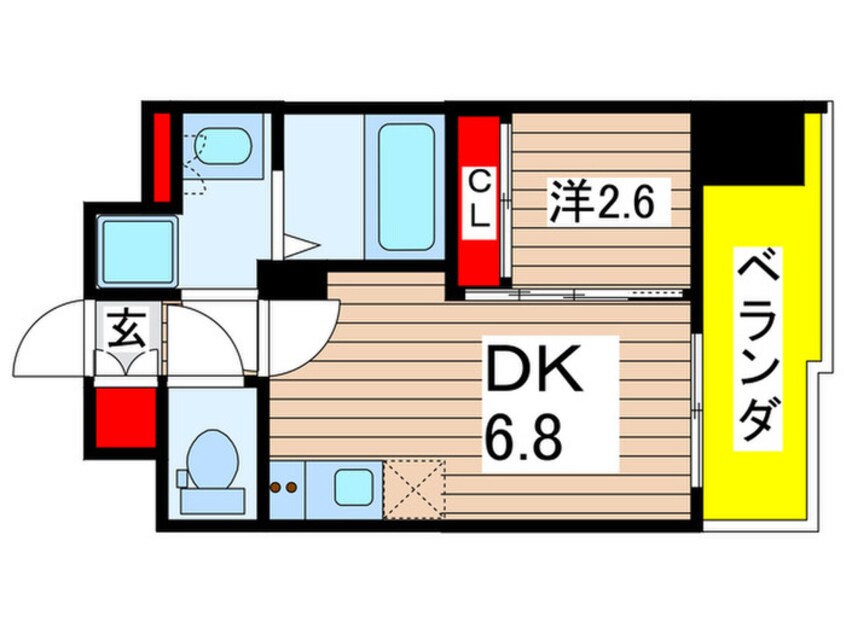 間取図 CAVANA西大島