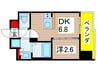 CAVANA西大島 1DKの間取り