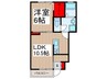 エルメゾン　K 1LDKの間取り