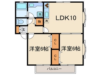 間取図 中の径ヴィレッジ・Ａ