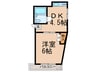 マンション麻衣 1DKの間取り