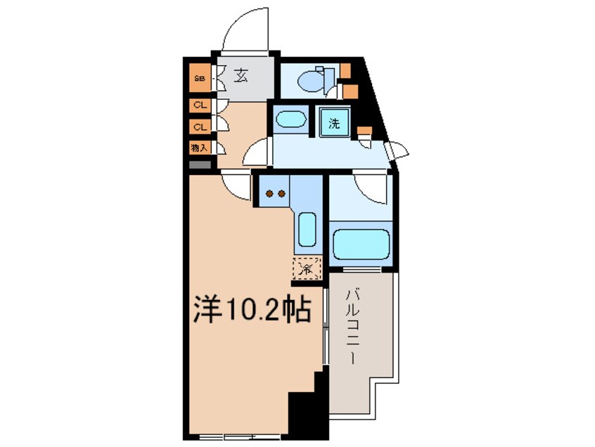 間取図 Ｐａｒｋ　Ａｘｉｓ白金