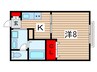 ヴェルデ穴川 1Kの間取り