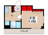 レルム東駒形 1Kの間取り