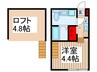 ハーモニーテラス柴又Ⅳ 1Rの間取り