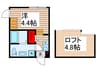 ハーモニーテラス柴又Ⅳ 1Rの間取り