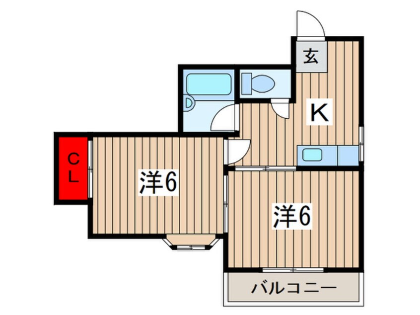 間取図 シティコーポ園生