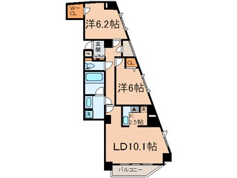 間取図 レジディア三軒茶屋Ⅱ