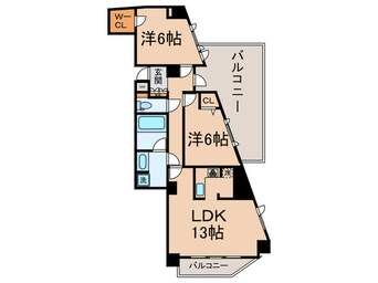 間取図 レジディア三軒茶屋Ⅱ