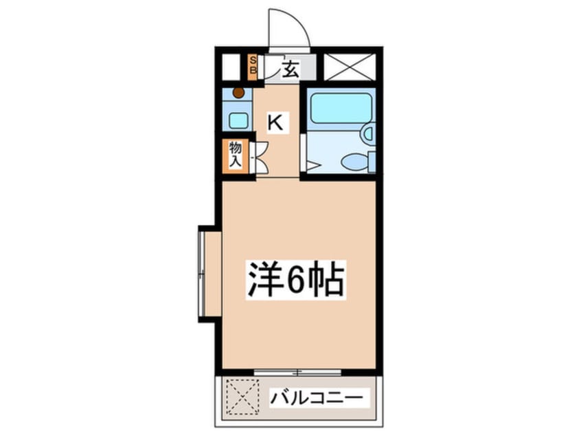 間取図 エル・ヴィ－ナ中村橋(201)