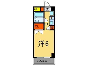 間取図 ﾓﾅｰｸﾏﾝｼｮﾝ武蔵新城第二（412）