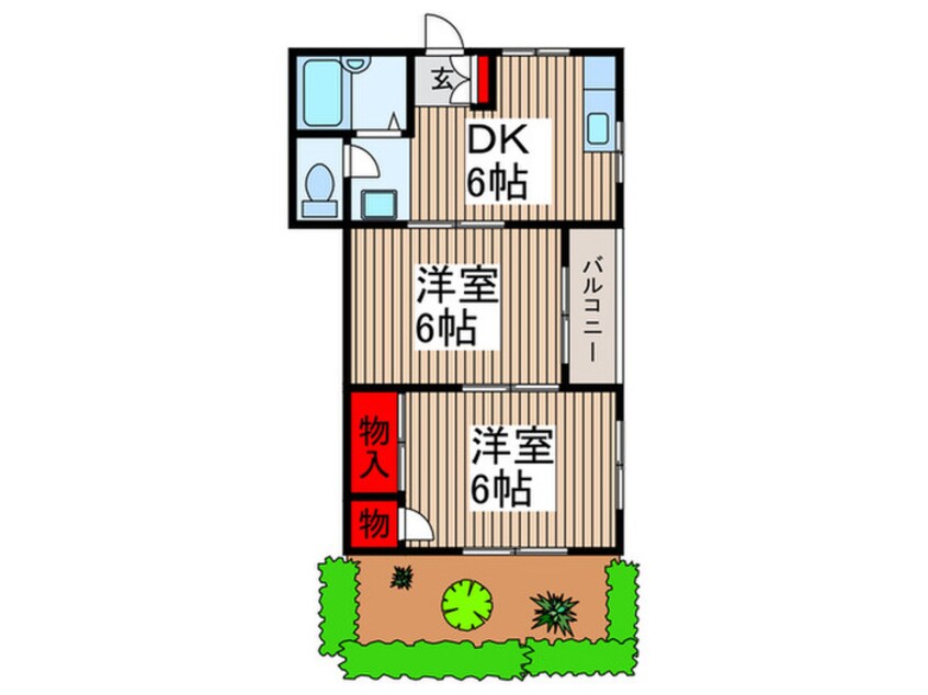 間取図 キャッスル増田