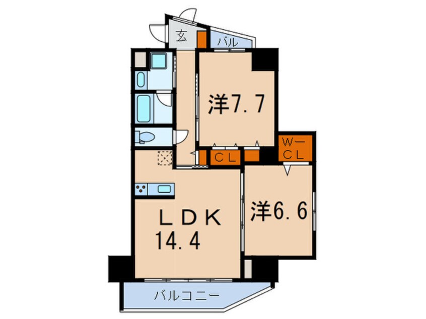 間取図 シャルマンミューズ