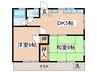 藤コーポ 2DKの間取り