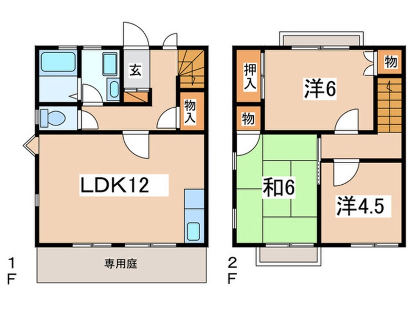 間取図 メゾンワキタＣ