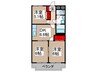構マンション 3DKの間取り