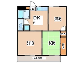 間取図 コーポアテリア１