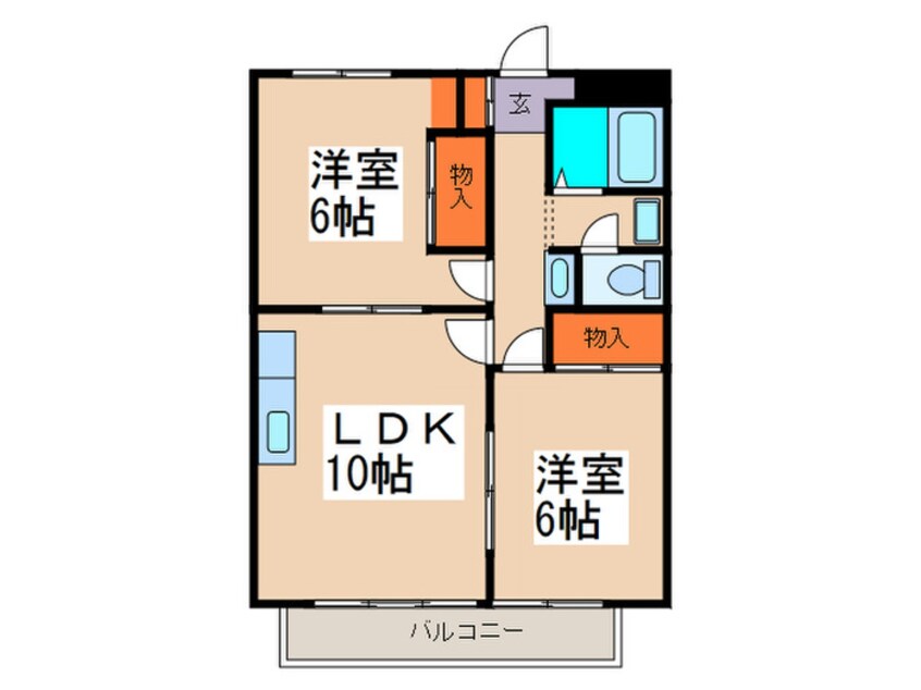 間取図 ビュ－ハイツ坂間