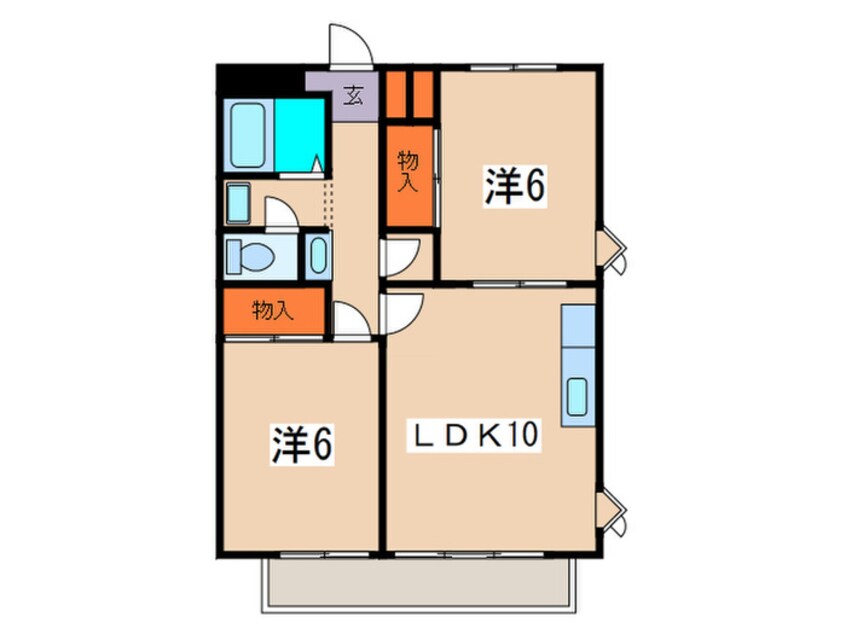 間取図 ビュ－ハイツ坂間