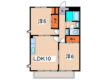 間取図 ビュ－ハイツ坂間