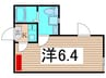ライズ梅島 1Kの間取り