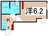 ライズ梅島 1Kの間取り