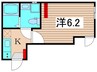 ライズ梅島 1Kの間取り