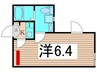 ライズ梅島 1Kの間取り