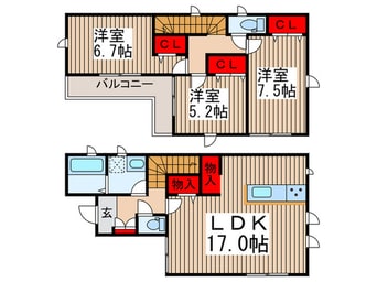 間取図 Kolet船橋三咲＃０６