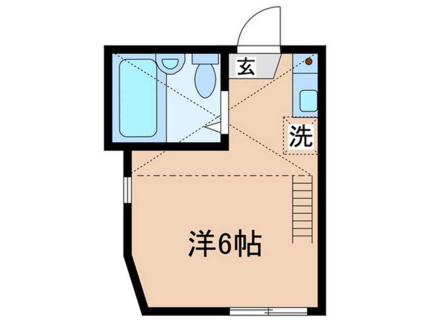 間取図 ユナイト衣笠ロジャー・スペリ―