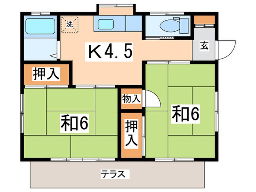 間取図 鈴木貸家１