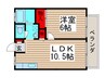 サンヒルズ船橋 1LDKの間取り