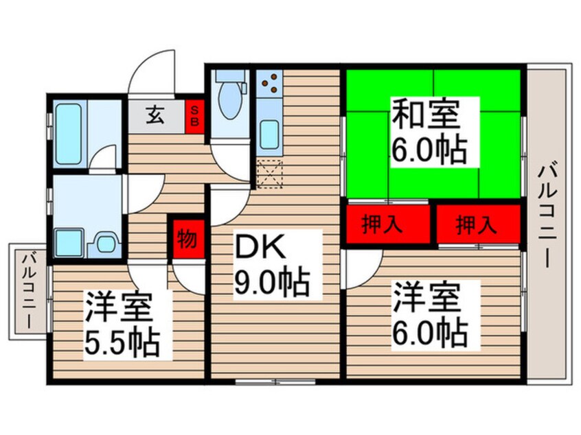 間取図 コートビレジ