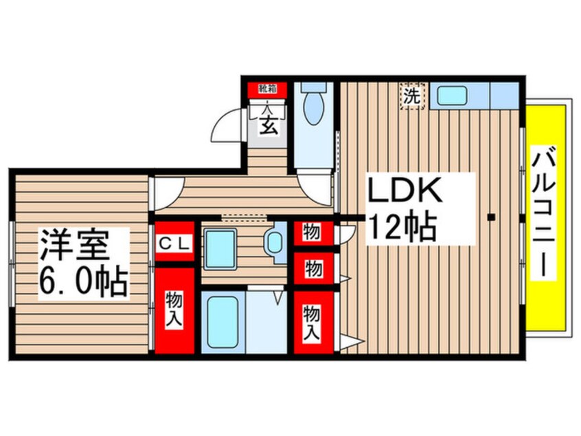 間取図 メゾンドールＥ