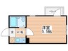 ＬＡ　ＰＯＲＴＥ　お花茶屋駅前 1Kの間取り