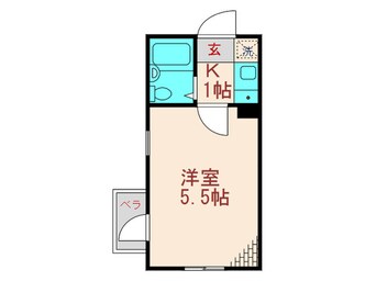 間取図 ＬＡ　ＰＯＲＴＥ　お花茶屋駅前