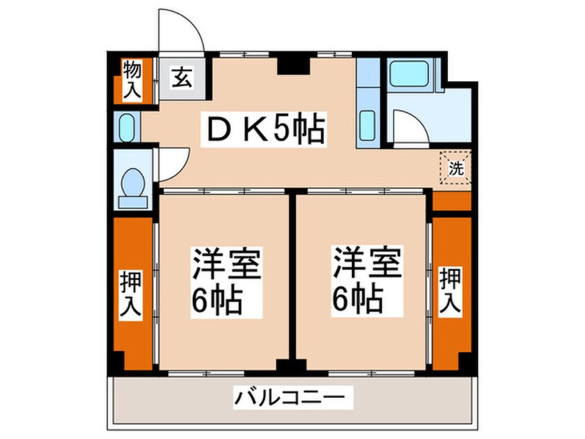 間取図 ビレッジハウス座間8号棟