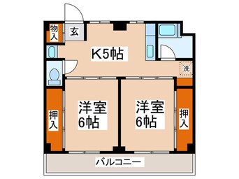 間取図 ビレッジハウス座間8号棟