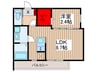 KLEIS東大宮Ⅱ 1LDKの間取り